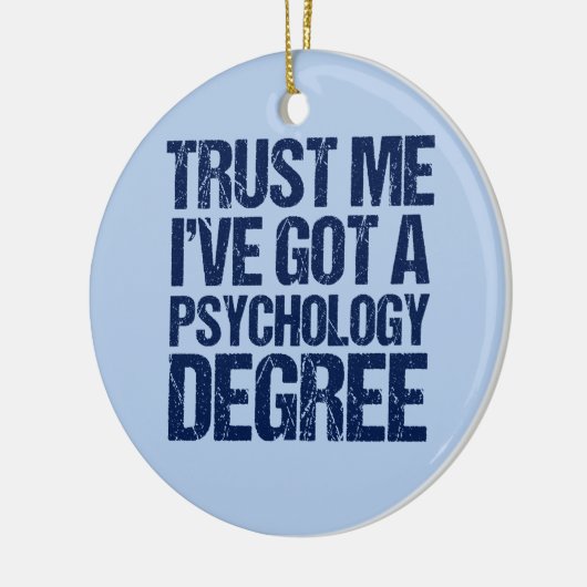 Funny Psychology Afstuderen cadeau kerst Keramisch Ornament (Links)