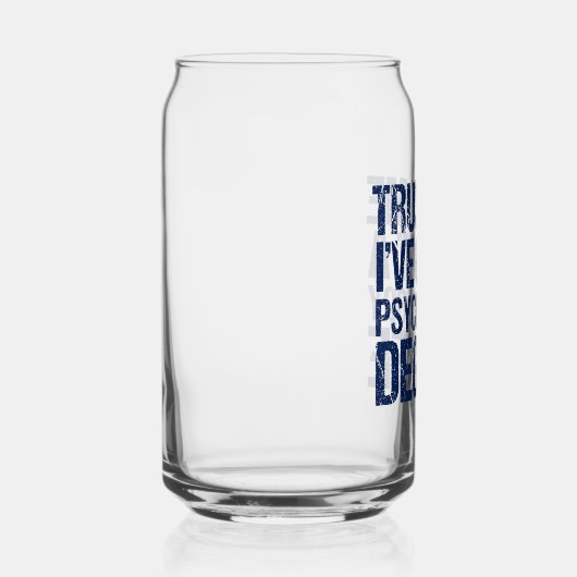 Funny Psychology Afstuderen Custom Psycholoog Blikvorm Glas (Rechts)