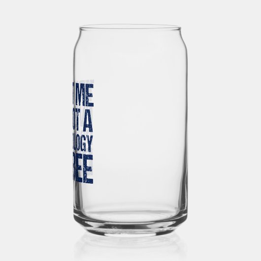 Funny Psychology Afstuderen Custom Psycholoog Blikvorm Glas (Links)