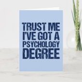 Funny Psychology Afstuderen Kaart (Voorkant)