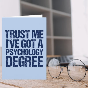 Funny Psychology Afstuderen Kaart
