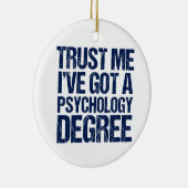 Funny Psychology Afstuderen Keramisch Ornament (Rechts)