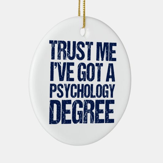 Funny Psychology Afstuderen Keramisch Ornament (Rechts)