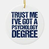 Funny Psychology Afstuderen Keramisch Ornament (Voorkant)
