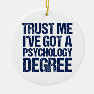 Funny Psychology Afstuderen Keramisch Ornament