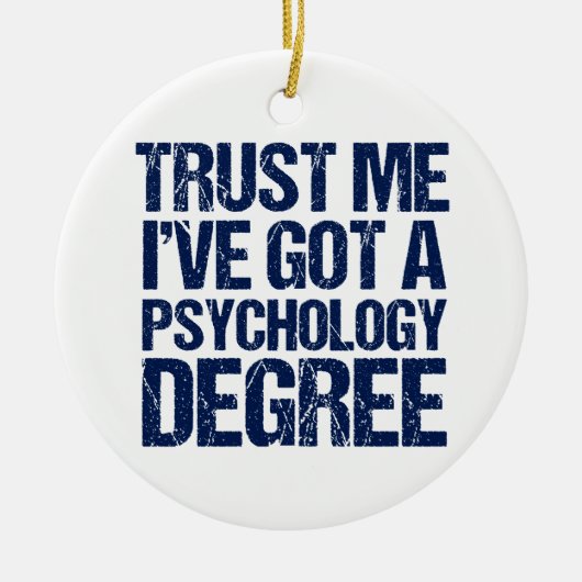 Funny Psychology Afstuderen Keramisch Ornament (Voorkant)