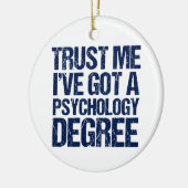 Funny Psychology Afstuderen Keramisch Ornament (Links)