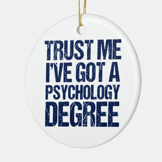 Funny Psychology Afstuderen Keramisch Ornament (Links)