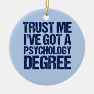 Funny Psychology Afstuderen Keramisch Ornament