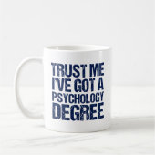 Funny Psychology Afstuderen Koffiemok (Links)