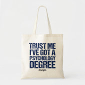 Funny Psychology Afstuderen Psycholoog Custom Tote Bag (Voorkant)