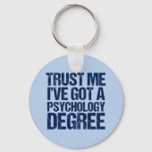 Funny Psychology Afstuderen Sleutelhanger (Voorkant)