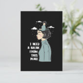 Funny Psychology Humor heeft behoefte aan pauze Kaart (Staand voorkant)