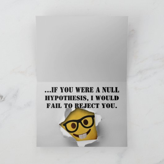 Funny Psychology Love Wenskaart Kaart (Binnen)