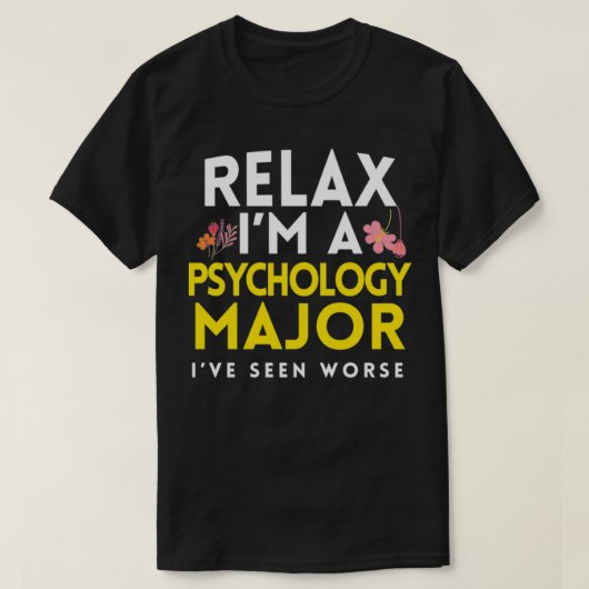 Funny Psychology Major PhD Psycholoog PsyD 1 T-shirt (Design voorkant)