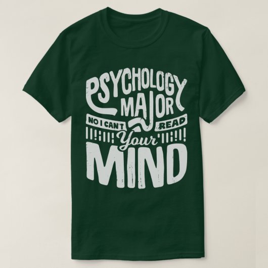 Funny Psychology Major Psycholoog Gift T-shirt (Design voorkant)