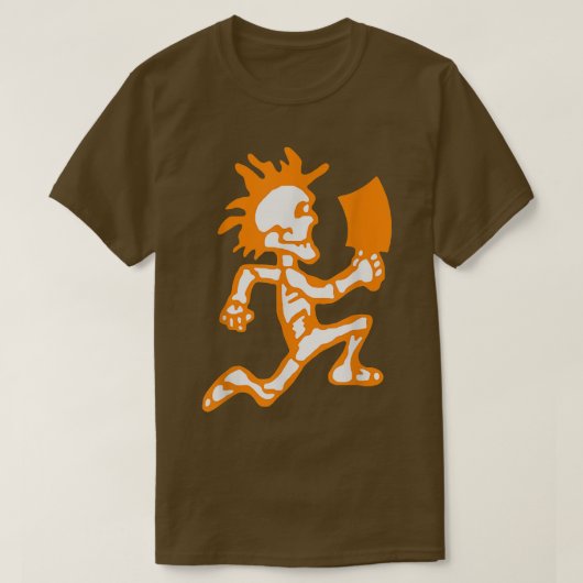 Funny Psychopathic Skeleton T-Shirt (Design voorkant)