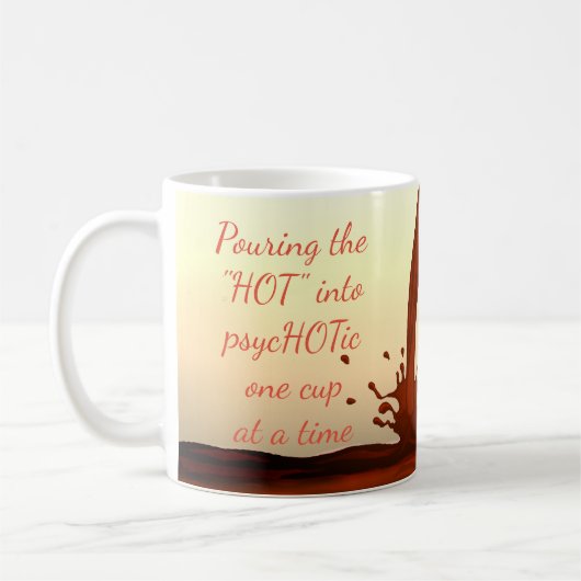 Funny psycHOTic Koffiemok (Links)