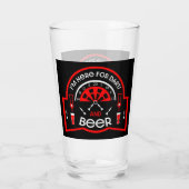 Funny Pub Beer and Darts Game Gifts Glas (Achterkant)