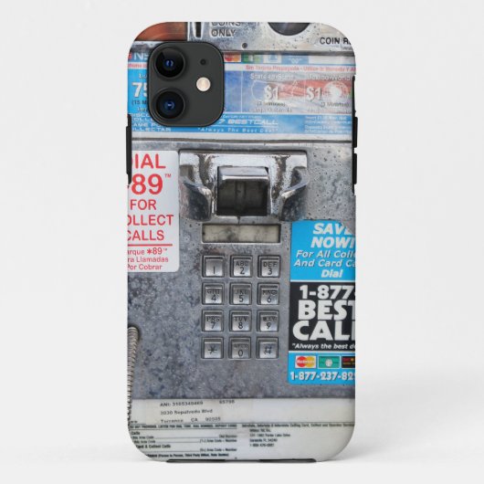 Funny Public Pay Phone Booth Case-Mate iPhone Case (Achterkant)