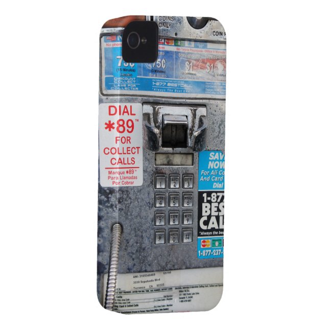 Funny Public Pay Phone Booth Case-Mate iPhone Case (Back/Rechts)