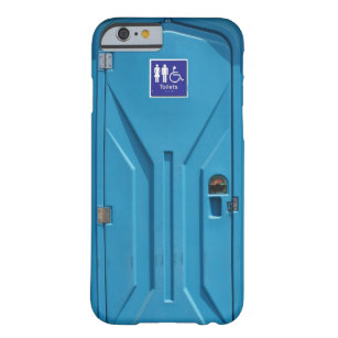 Funny Public Portable Toilet Barely There iPhone 6 Hoesje