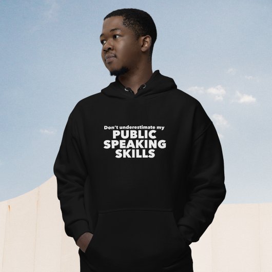 Funny Public Speaker Debat Team Hoodie