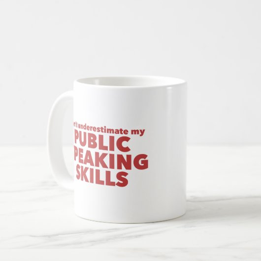 Funny Public Speaker Koffiemok (Voorkant links)