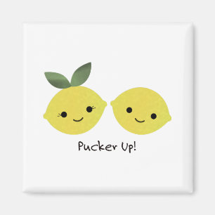 Funny Pucker Up Lemons Magneet
