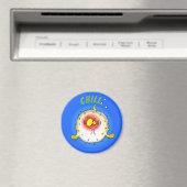 Funny puffe fish cartoon magnet (Insitu (Vaatwasser))