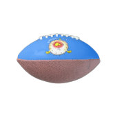Funny puffer fish porcupine fish cartoon american football (Gedraaid 90)