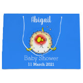 Funny puffer fish porcupine fish cartoon groot cadeauzakje (Voorkant)