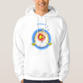 Funny puffer fish porcupine fish cartoon hoodie (Voorkant)