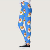 Funny puffer fish porcupine fish cartoon leggings (Links)