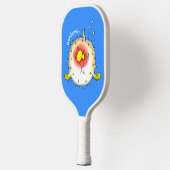 Funny puffer fish porcupine fish cartoon pickleball paddle (Links)