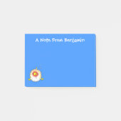 Funny puffer fish porcupine fish cartoon post-it® notes (Voorkant)