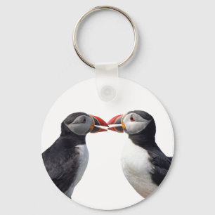 Funny puffins sleutelhanger