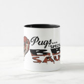 Funny Pug BBQ Mok (Midden)