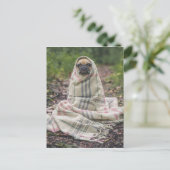 Funny Pug Briefkaart (Staand voorkant)