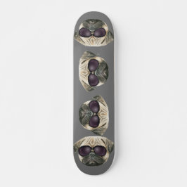 Funny pug, Cute franse buldog met bril Persoonlijk Skateboard