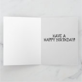 FUNNY PUG DOG BIRTHDAY WENSKAARTEN KAART (Binnen)