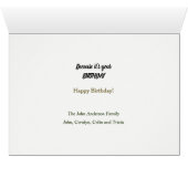 Funny Pug Dog Celebrate Birthday Card (Binenzijde Horizontaal (Onderkant))