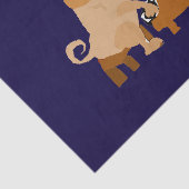 Funny Pug Dog die de piano speelt Tissuepapier (Detail)