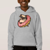 Funny Pug Dog Donut Lover Pet (Voorkant)