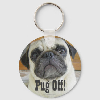 Funny Pug Dog Sleutelhanger Sleutelhangers
