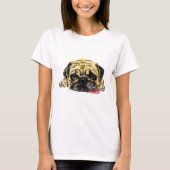 Funny Pug Dog T-Shirt (Voorkant)