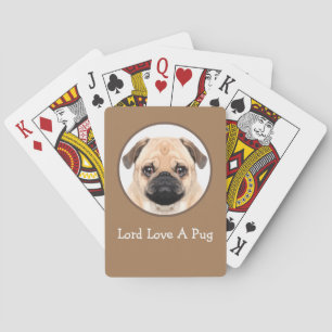 Funny Pug Dog Theme Deck of Palling Cards Pokerkaarten