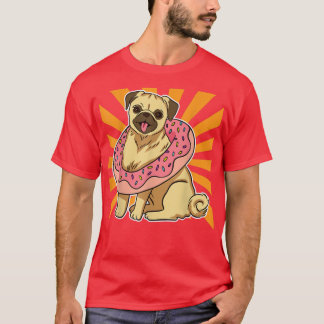 Funny Pug Donut T-shirt