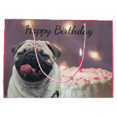 Funny pug groot cadeauzakje (Achterkant)
