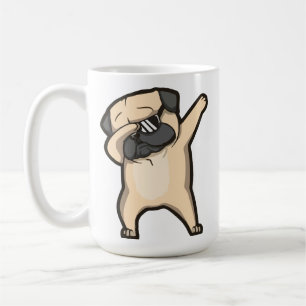 Funny pug koffiemok